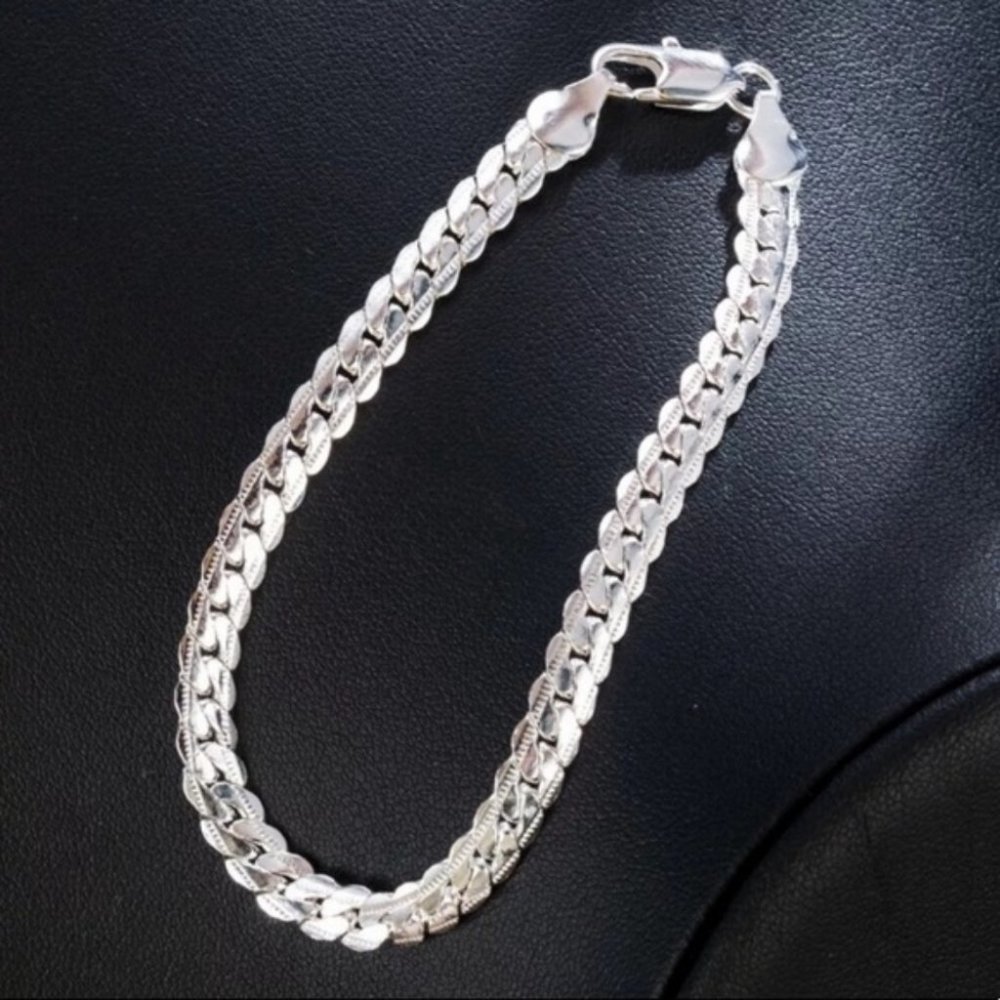 925 SILVER 5MM SNAKE CHAIN BRACELET - Picture 4 of 4